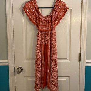 Off-the-shoulder Sundress with pockets